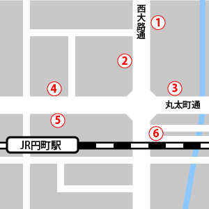 JR円町駅（山陰（嵯峨野）線）から