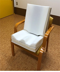 体格に合わせたクッション(ウレタン等)の作成