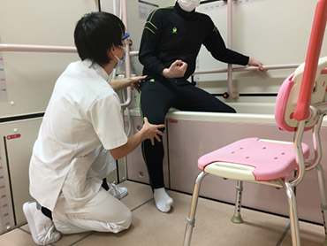 入浴動作訓練
